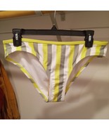NWT Kona Sol yellow,  gray, and white bikini BOTTOM M (8 -10) - $257.03 MXN