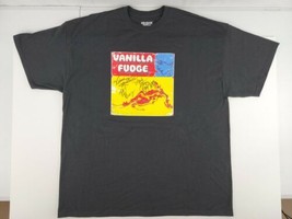 Vanilla Fudge Signed T-Shirt w/ 1st Self-Titled 1967 Lp Cover Image Autographed - £132.83 GBP