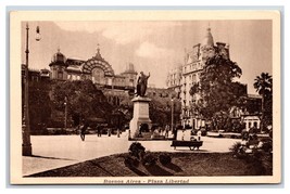 Plaza Libertad Street View Buenos Aires Argentina UNP WB Postcard W8 - £4.70 GBP