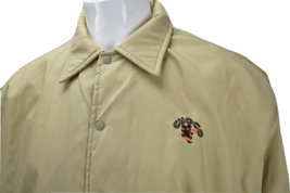 VTG Pla-Jac Dunbrooke Mens Beige  Snap Windbreaker Cinched Hem Jacket XL 48-50 - £47.47 GBP