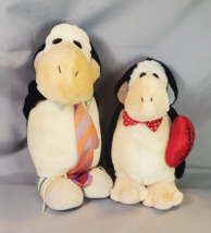 Vintage Dakin Opus Plush Penguin Set of 2 Washington Post Writers Group 1980s - £14.75 GBP