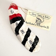 Oyster Shell Lighthouse Hand Painted Ornament Josie Shells by Ruth Florida NWT - £19.53 GBP