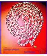 Natural Diamond Cutting Sphatik Mala - 108+1 beads - Certified - $1,725.26 MXN