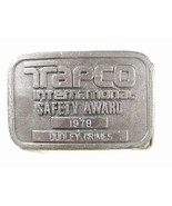 Tapco International Safety Award Duley Grimes Belt Buckle By HIT LINE USA - £35.60 GBP