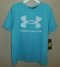 Under Armour Boys Girls Size Small Swim Shirt Blue New UPF 50 - £19.77 GBP
