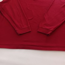 St. John's Bay Sueded Jersey Men's Red Cotton Collar Shirt Long Sleeve Size 2XLT image 9