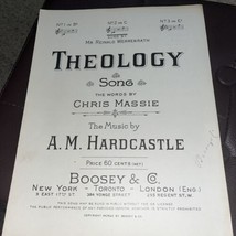 Theology Sheet Music By Maddie &amp; Hardcastle 1920 - £5.52 GBP