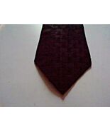 Albert Nipon Black On Black 100% Silk Tie - $7.92