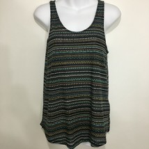 H &amp; M Conscious XS Multi-Color Striped Sleeveless Shell Tank Top - £12.73 GBP