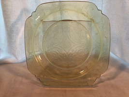 Amber Madrid 8.75 inch Luncheon Plate Depression Glass Mint - £11.79 GBP
