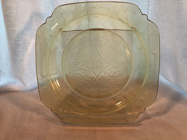 Amber Madrid 8.75 inch Luncheon Plate Depression Glass Mint - £8.45 GBP