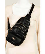 Fame Faux Leather Cushioned Sling Bag - €32,99 EUR