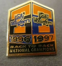Lady Volunteers 1996 1997 Back to Back National Champions Basketball Lapel Pin - $6.44