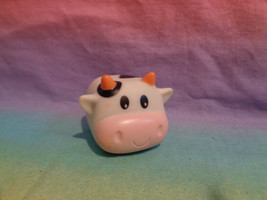 Rubber Cow Bath Tub Toy Farm Barn Animal Figure - $1.28