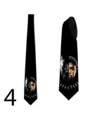 Necktie with a T&#39;challa custom design tie with superhero - £22.82 GBP