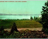 Panorama Vista Glenbrook Lago Tahoe California Ca Unp Non Usato DB Carto... - $10.20