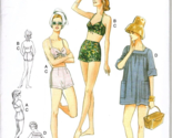 Vogue V9255 Misses  14 to 22 Circa 1960 Bra, Shorts and Coverup Sewing P... - $22.19