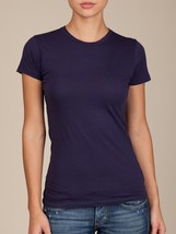 Alternative Women&#39;s Short Sleeve Crew Neck Tee-Shirt   Navy  Sz S - $10.79