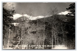 RPPC San Francisco Peaks Flagstaff Arizona AZ UNP Postcard R6 - £13.42 GBP