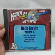 Karaoke Kompact Disc Graphics Sing The Hits Of Rock Greats Volume 4 CD + G  - £17.08 GBP