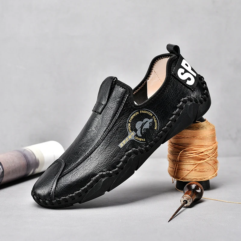 Ght leather casual shoes male walking shoes comfortable mens sneakers soft loafers thumb155 crop