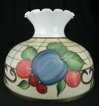Large Hurricane Or Table Lamp Shade Floor Hand Painted Fruit Gwtw 14&quot; Fitter - £91.87 GBP