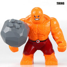 Big Size The Thing Ben Grimm Marvel Fantastic Four Movie Minifigures Block - £5.49 GBP