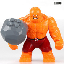 Big Size The Thing Ben Grimm Marvel Fantastic Four Movie Minifigures Block - £5.25 GBP