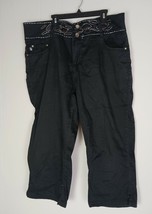 CREST Black Capri Pants Women&#39;s Size 17/18 - $12.65