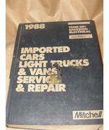 MITCHELL 1988 IMPORTED CARS LIGHT TRUCKS &amp; VANS SERVICE REPAIR TUNE-UP E... - £6.21 GBP