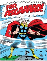 Thor Asgaard Comic Cover Superhero Group Marvel Licensed Retro Wall Metal Sign - £12.65 GBP