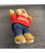 Shoney&#39;s Bear 11&quot; Plush Stuffed Animal Toy Red Logo Shirt Jeans Ad VTG - $182.47 MXN