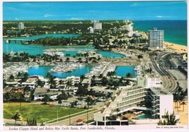 Postcard Yankee Clipper Hotel &amp; Bahia Mar Yacht Basin Fort Lauderdale Florida - £3.10 GBP