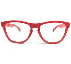 Vintage Oakley Frogskins Eyeglasses Frames Matte Red Square Round 54-18-140 - £82.04 GBP