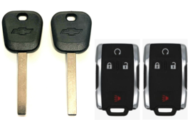 2 Chevtolet 2014-2019 B119 Transponder key + Remote Fob M3N-32337100 USA Seller  - £36.75 GBP