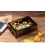 Jewelry storage box classical  totally hand-made Pingyao Tang Dou Lacque... - €170,81 EUR