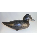 Beautiful Contemporary Ed Pfoutz Carved Wood Bufflehead Duck Decoy Glass... - $60.00