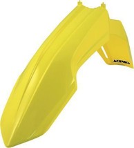 Acerbis Yellow Front Fender + Number Plate For 2010-2018 Suzuki RM-Z250 ... - $57.90