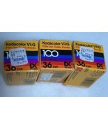 Lot Of 3 Kodak Kodacolor VR-G 100asa 35 mm Color Print Film Expired 30 e... - $27.72