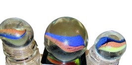 Lot 23 Cat&#39;s Eye 1 Large Tricolor Marbles 1930-40&#39;s? - $292.64 MXN