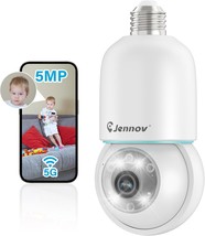 5MP Light Bulb Security Camera Wireless Outdoor IP66 Waterproof 5Ghz 2.4Ghz WiFi - $92.94