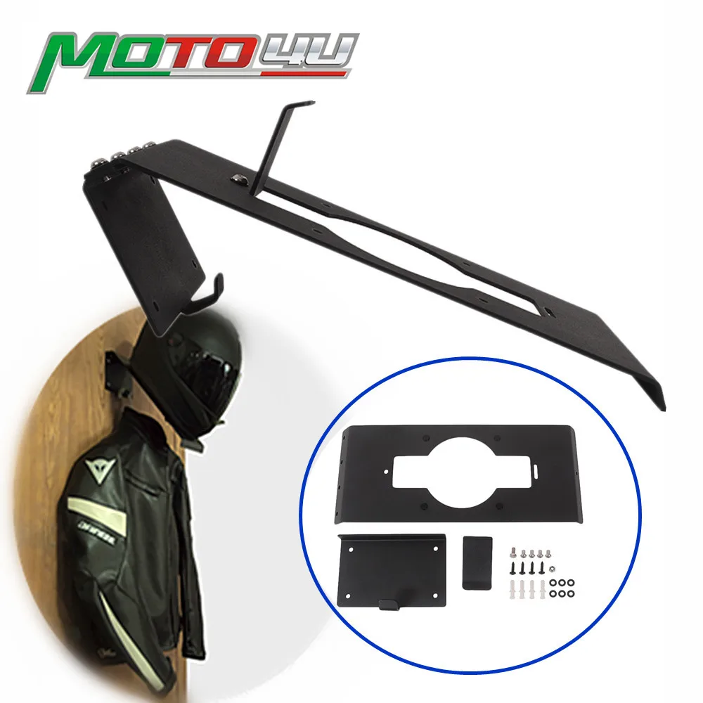 Motorcycle Aluminum Helmet Holder with Two Usage Modes Wall Mounted Helmet Rack - £30.74 GBP