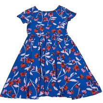 Tea Collection Girls Floral Blue Dress Size 10 - $21.12