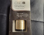 CND Shellac Gel Nail Polish Top Coat - New With Box - 0.25 Fl Oz BOX SHO... - $11.87