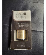 CND Shellac Gel Nail Polish Top Coat - New With Box - 0.5 Fl Oz BOX SHOW... - $14.84