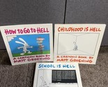 Lot of 3 Matt Groening Books Road to Hell School is Hell How To Go To He... - $24.74