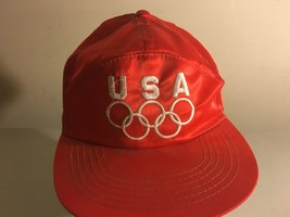Vintage USA Olympics Silky Snapback Hat - $15.99