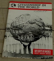 Vintage Boy Scout Booklet, Citizenship In The World, Merit Badge Series ... - $6.92