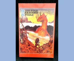 1996 F.X.SCHMID sealed DRAGON of WANTLY 1000pc PUZZLE gothic 20x27&quot; - £69.38 GBP