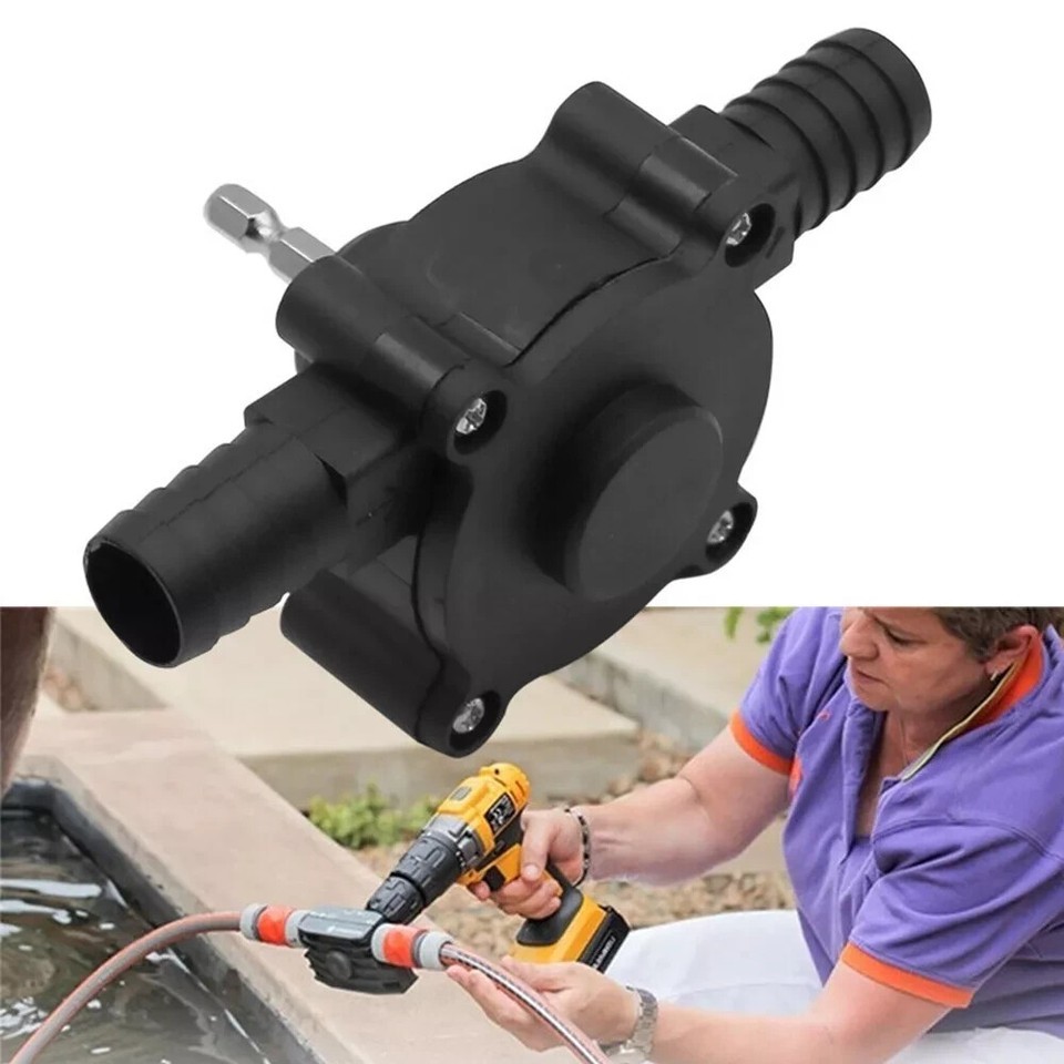 Portable Electric Powered Drill Pump Self Priming Oil Fluid Water Transf... - $16.82